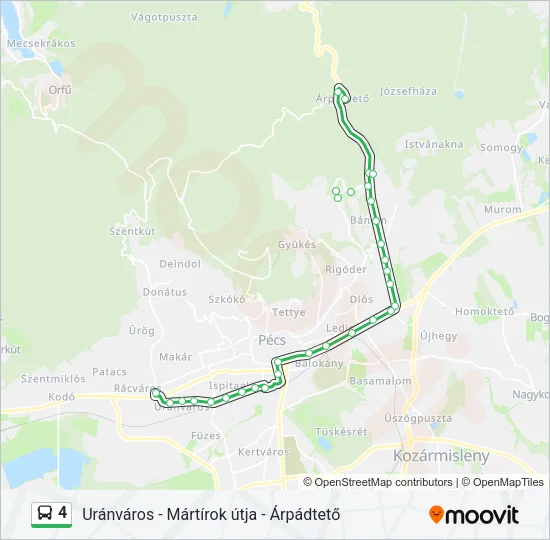 4 Bus Line Map