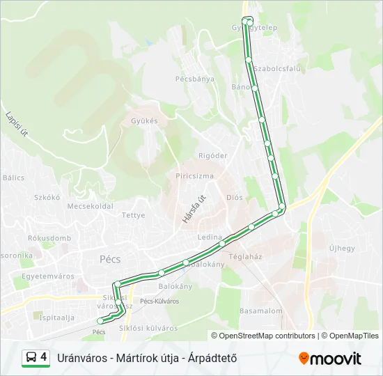 4 Bus Line Map