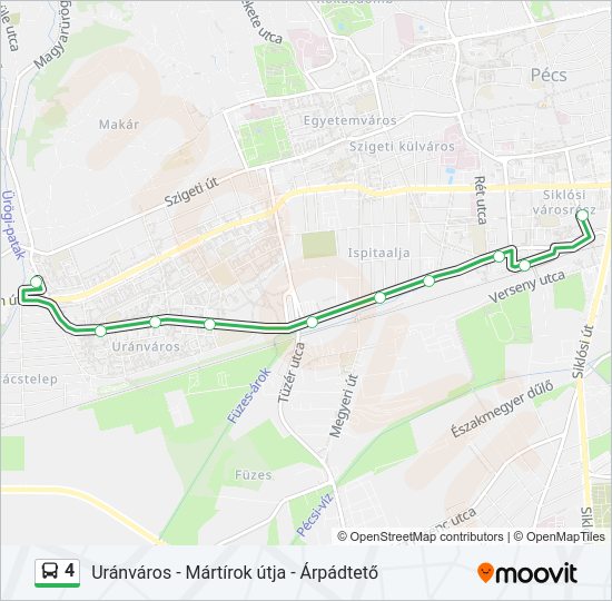 4 Bus Line Map