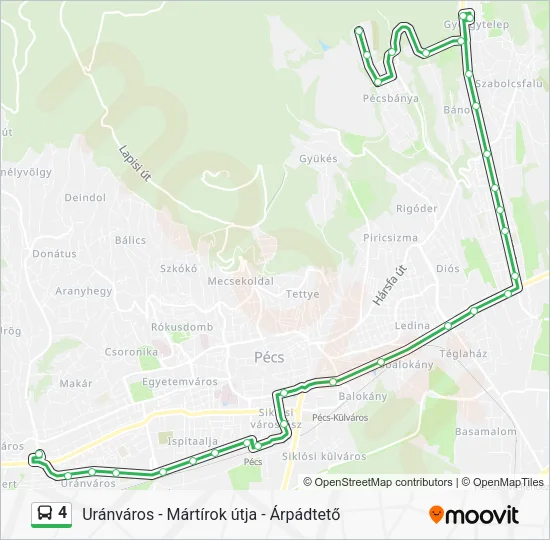 4 Bus Line Map