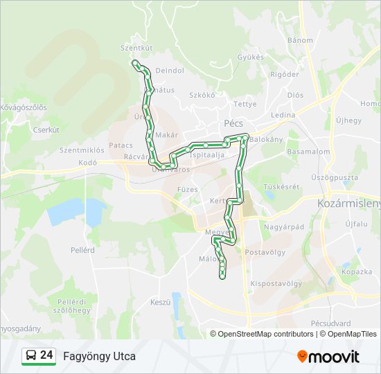 24 Bus Line Map