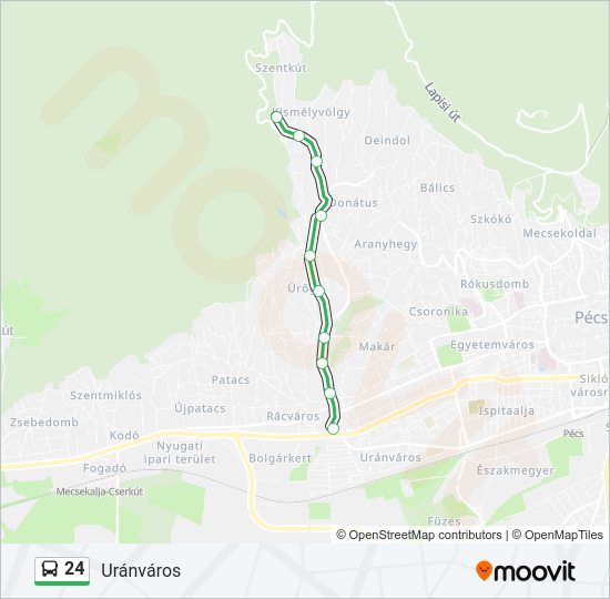 24 Bus Line Map