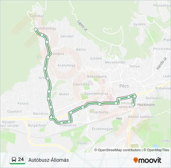24 Bus Line Map