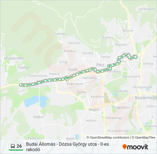 26 Bus Line Map