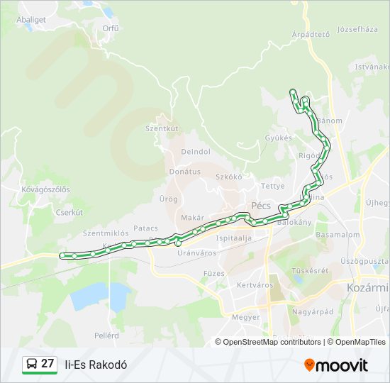 27 Bus Line Map