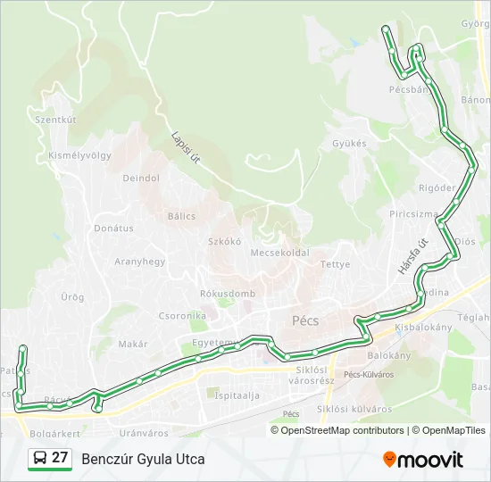 27 Bus Line Map