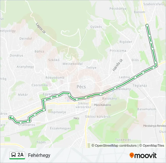 2A Bus Line Map