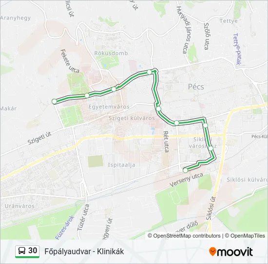 30 Bus Line Map