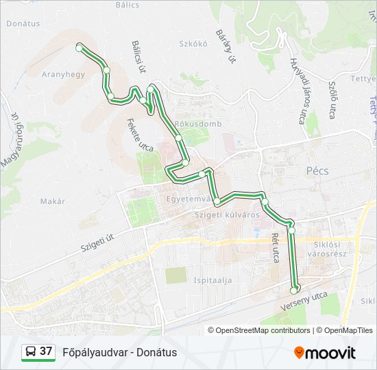 37 Bus Line Map