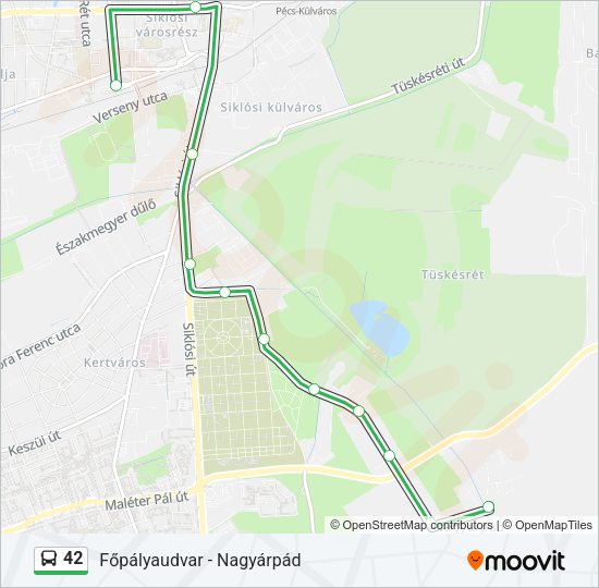42 Bus Line Map