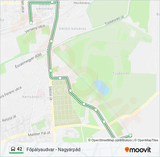42 Bus Line Map