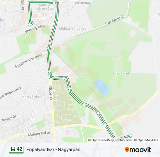 42 Bus Line Map