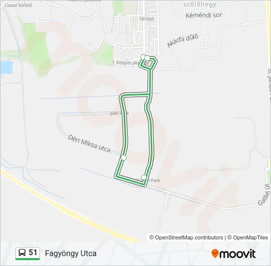 51 Bus Line Map