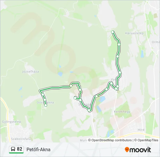 82 Bus Line Map