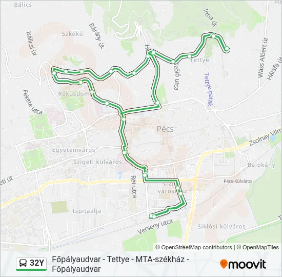 32Y Bus Line Map