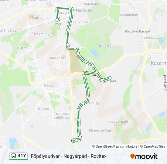 41Y Bus Line Map