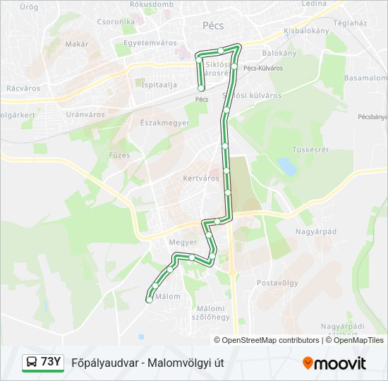 73Y Bus Line Map