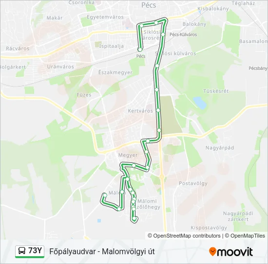 73Y Bus Line Map