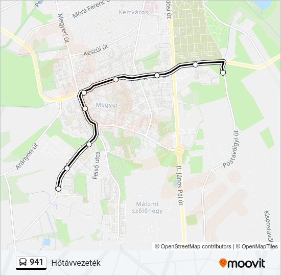 941 Bus Line Map