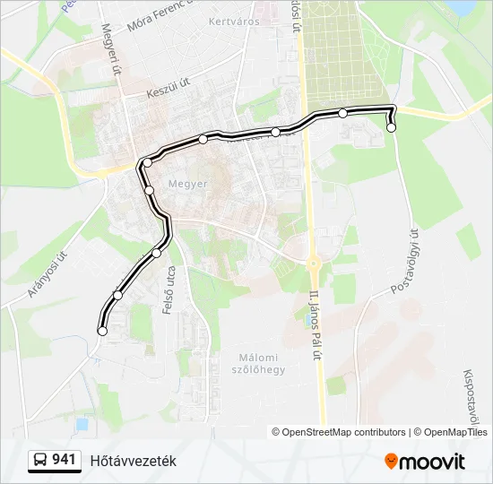 941 Bus Line Map
