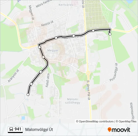 941 Bus Line Map