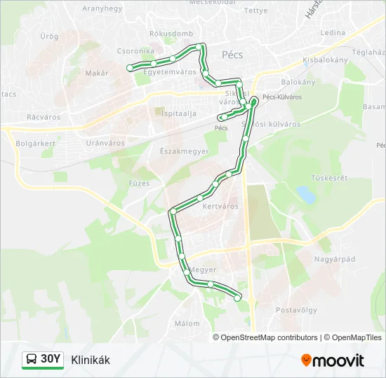 30Y Bus Line Map