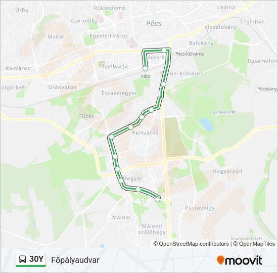 30Y Bus Line Map