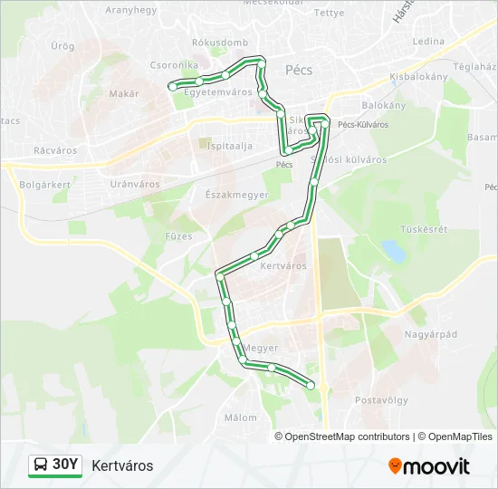 30Y Bus Line Map