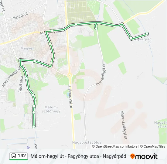 142 Bus Line Map