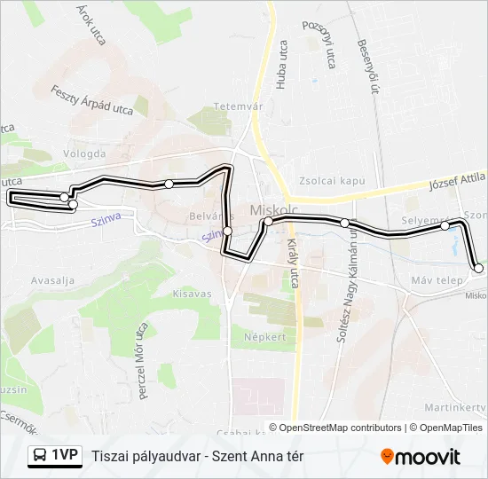 1VP Bus Line Map