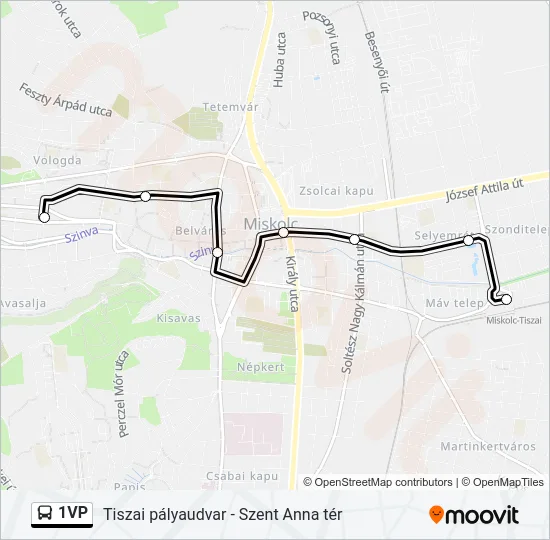 1VP Bus Line Map