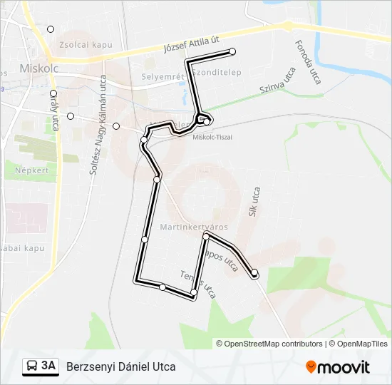 3A Bus Line Map