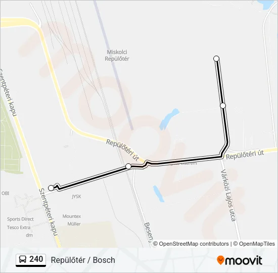 240 Bus Line Map