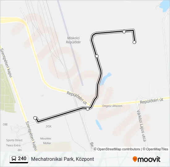 240 Bus Line Map
