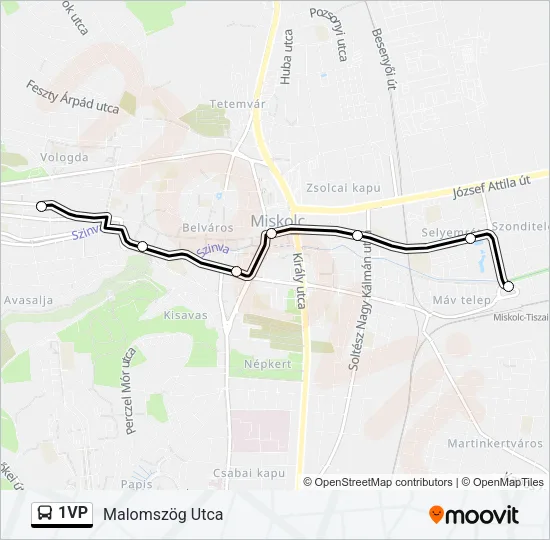 1VP Bus Line Map