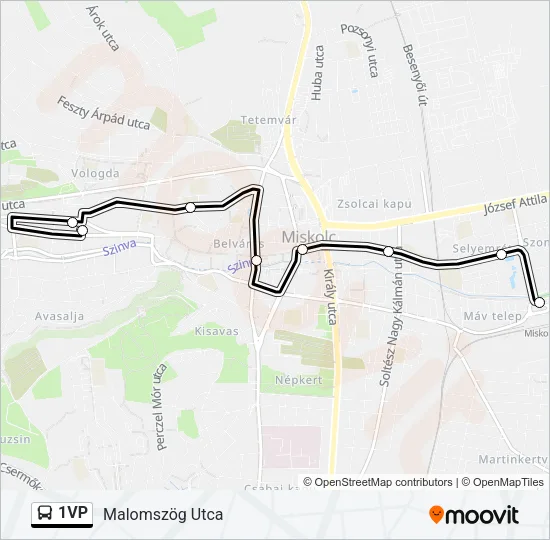 1VP Bus Line Map