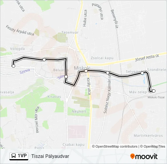 1VP Bus Line Map