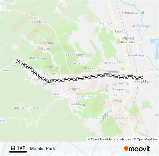 1VP Bus Line Map