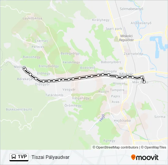1VP Bus Line Map