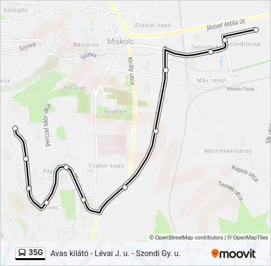 35G Bus Line Map
