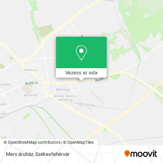 Merx áruház térkép