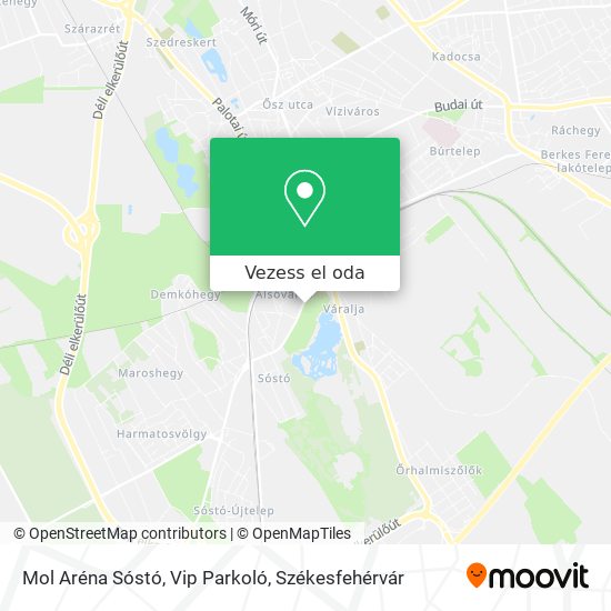 Mol Aréna Sóstó, Vip Parkoló térkép