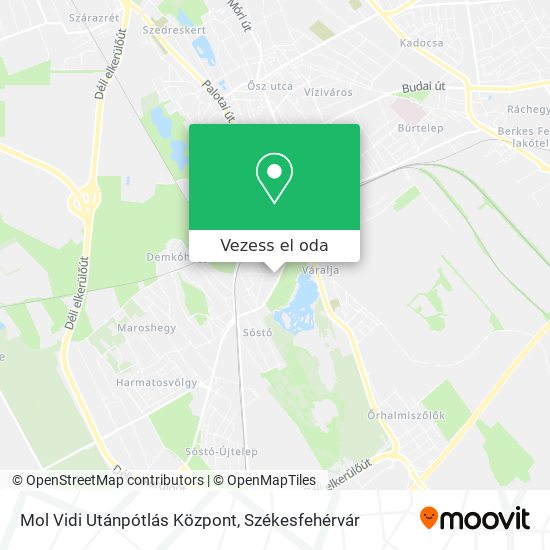 Mol Vidi Utánpótlás Központ térkép
