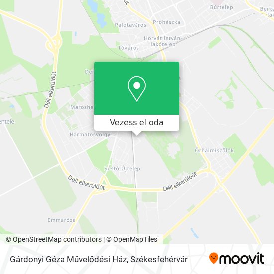 Gárdonyi Géza Művelődési Ház térkép