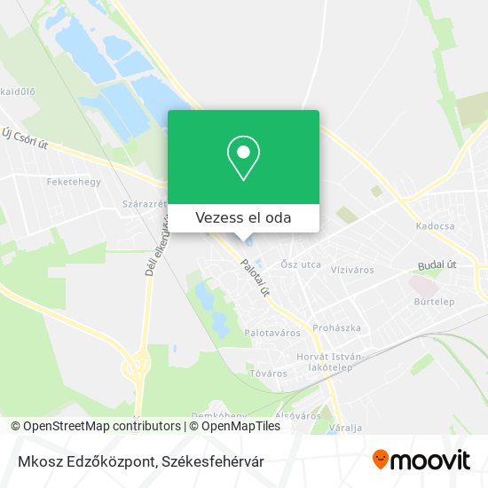 Mkosz Edzőközpont térkép