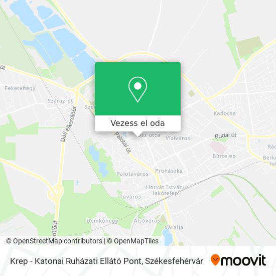 Krep - Katonai Ruházati Ellátó Pont térkép