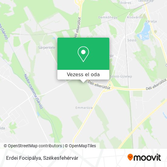 Erdei Focipálya térkép