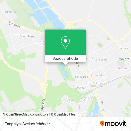 Tanpálya térkép