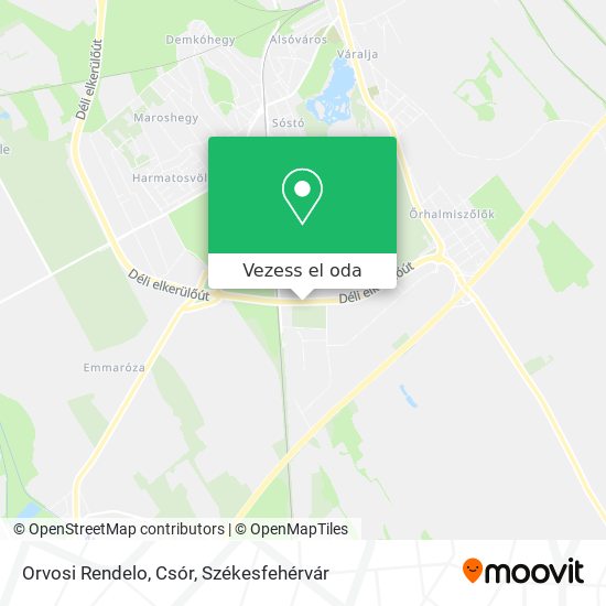 Orvosi Rendelo, Csór térkép