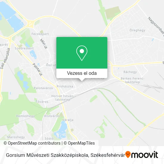 Gorsium Művészeti Szakközépiskola térkép